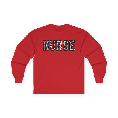 Nurse Long Sleeve Tee - Gift for Healthcare Workers, Medical Apparel, Nurse Appreciation, Everyday Wear, Unisex Cotton Shirt