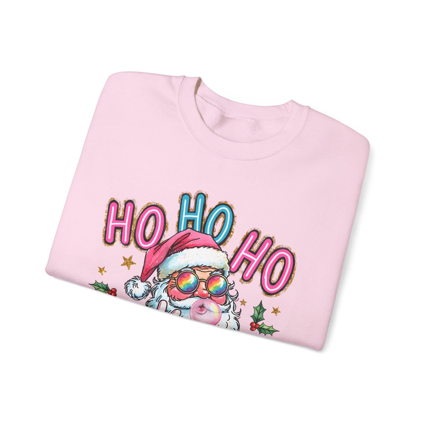 Festive Santa Sweatshirt - 'Ho Ho Ho' Design for Holiday Cheer