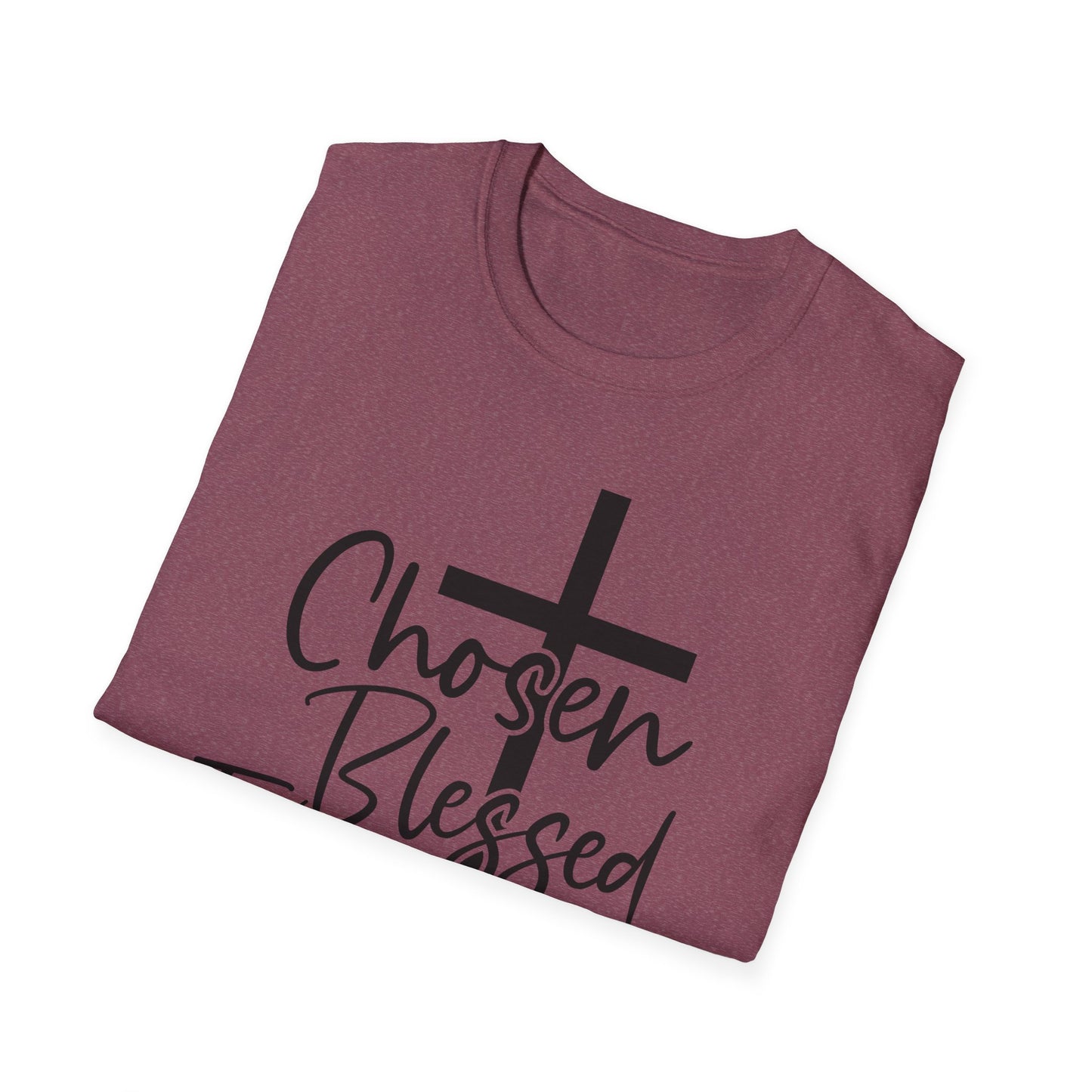 Faith-Inspired Unisex T-Shirt, Chosen Blessed Forgiven Redeemed Tee, Christian Apparel, Inspirational Gifts, Casual Wear, Spiritual Clothing