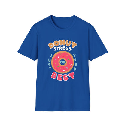 Donut Stress Unisex Softstyle T-Shirt, Funny Gift Shirt, Cute Graphic Tee, Relaxation Top, Perfect for Birthdays, Casual Wear
