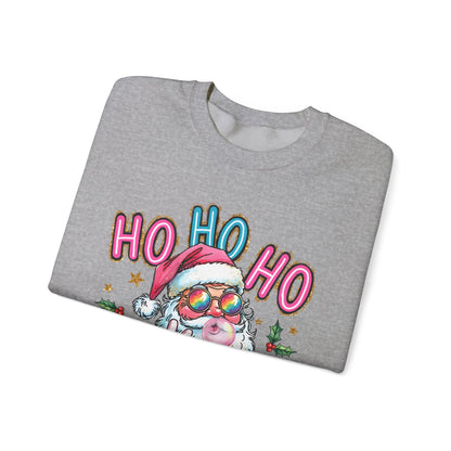 Festive Santa Sweatshirt - 'Ho Ho Ho' Design for Holiday Cheer
