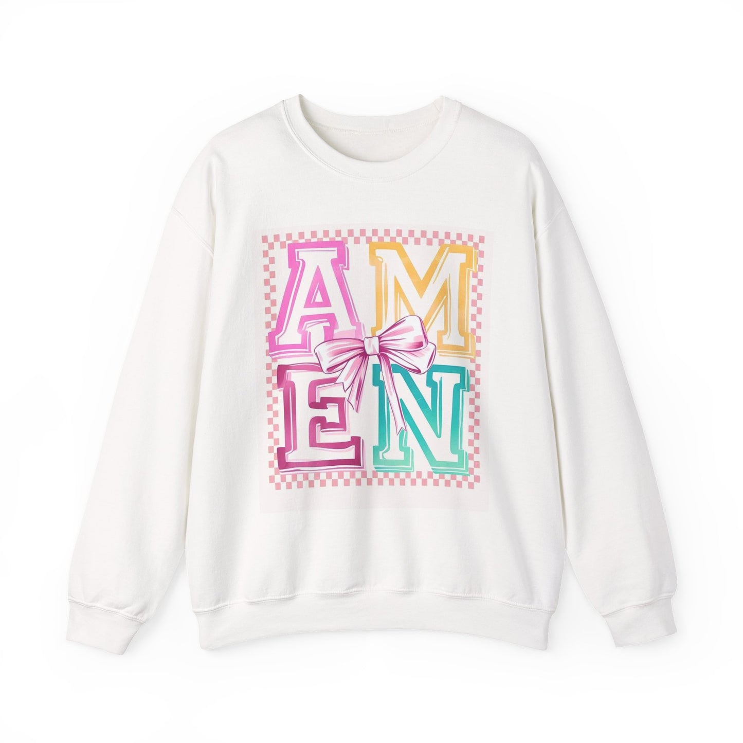 Blessed Amen Crewneck Sweatshirt, Cozy Sweatshirt, Christian Apparel, Faith-Based Gift, Inspirational Fashion