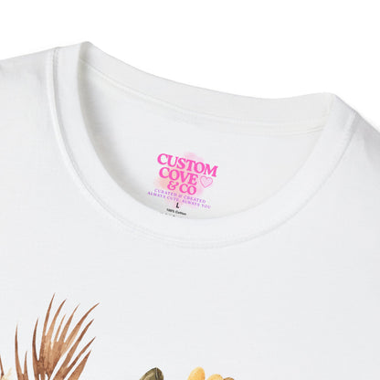 Autumn Pumpkin Tee, Cozy Fall T-Shirt for Women, Unisex Softstyle Shirt, Halloween Outfit, Thanksgiving Apparel, Seasonal Graphic Tee