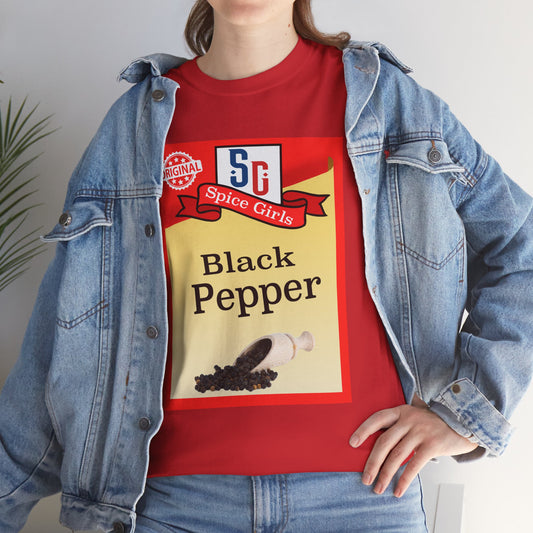 Spice Inspired Tee, Black Pepper Graphic Shirt, Unisex Cotton T-Shirt, Retro Fan Apparel, Fun Cooking Gift, Nostalgic Merchandise