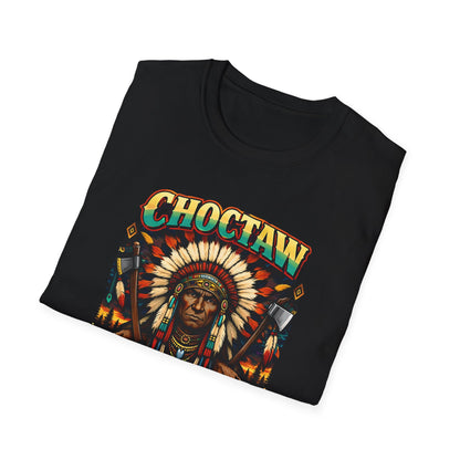 Choctaw Pride T-Shirt — Native American Heritage Tribal Headdress Design