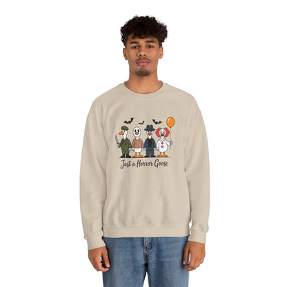 Halloween-Themed Crewneck Sweatshirt, Cozy Unisex Pullover, Fun Gift for Ghost Lovers, Spooky Season Apparel, Casual Halloween Wear