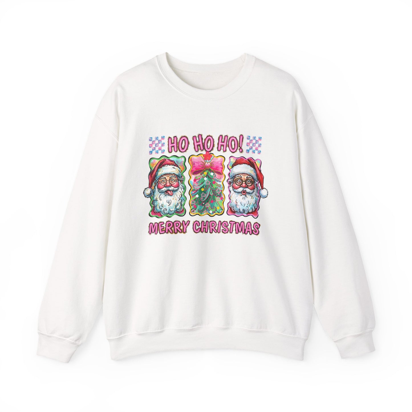 Festive Santa Crewneck Sweatshirt - Ho Ho Ho! Merry Christmas