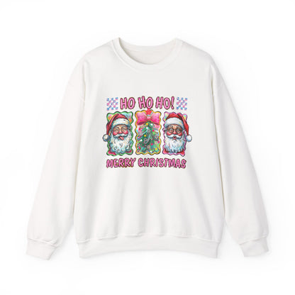 Festive Santa Crewneck Sweatshirt - Ho Ho Ho! Merry Christmas