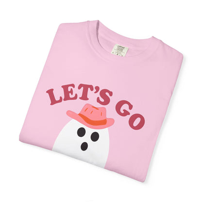 Unisex Garment-Dyed T-shirt Pepper Let's Go Ghouls Western Boots Ghost Halloween