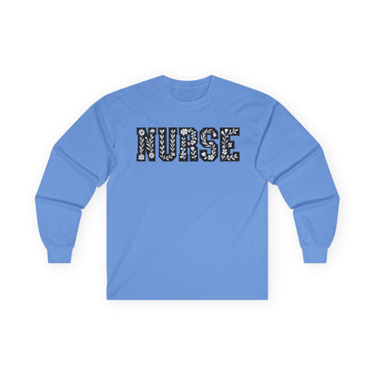 Nurse Long Sleeve Tee - Gift for Healthcare Workers, Medical Apparel, Nurse Appreciation, Everyday Wear, Unisex Cotton Shirt