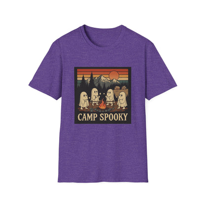 Camp Spooky Unisex T-Shirt | Halloween Vibes, Ghost Lovers Gift, Fall Apparel, Campfire Tee, Casual Wear