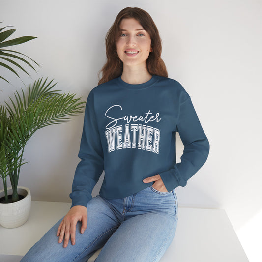 Unisex Heavy Blend™ Crewneck Sweater Weather Sweatshirt
