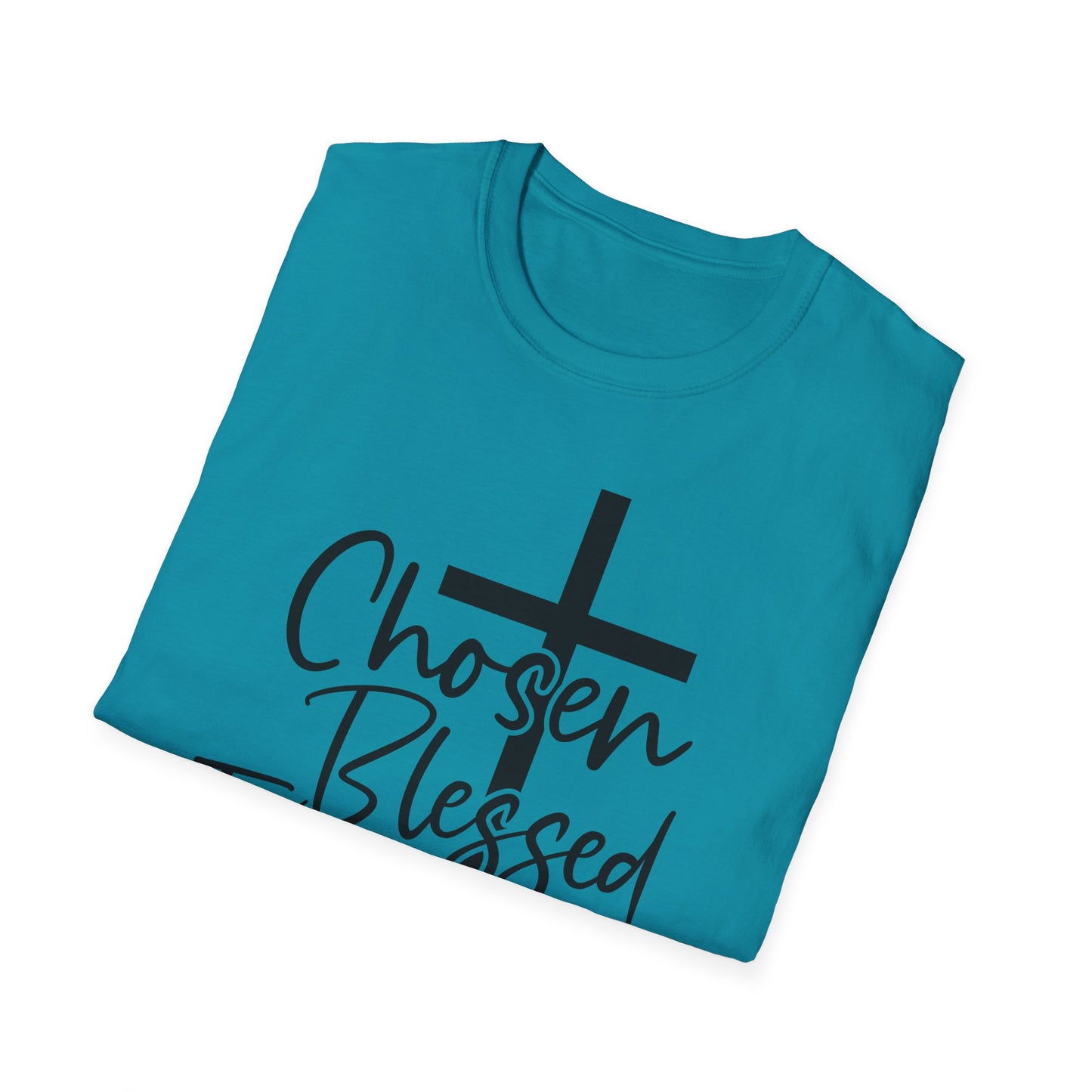 Faith-Inspired Unisex T-Shirt, Chosen Blessed Forgiven Redeemed Tee, Christian Apparel, Inspirational Gifts, Casual Wear, Spiritual Clothing