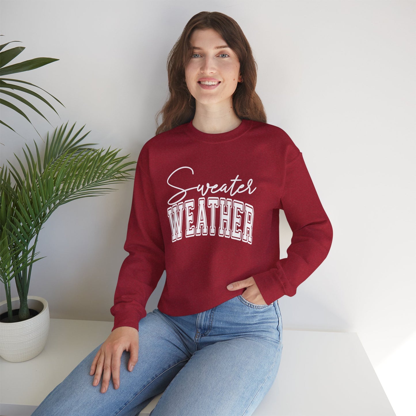 Unisex Heavy Blend™ Crewneck Sweater Weather Sweatshirt