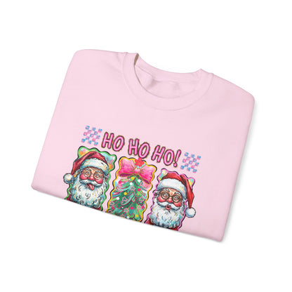 Festive Santa Crewneck Sweatshirt - Ho Ho Ho! Merry Christmas