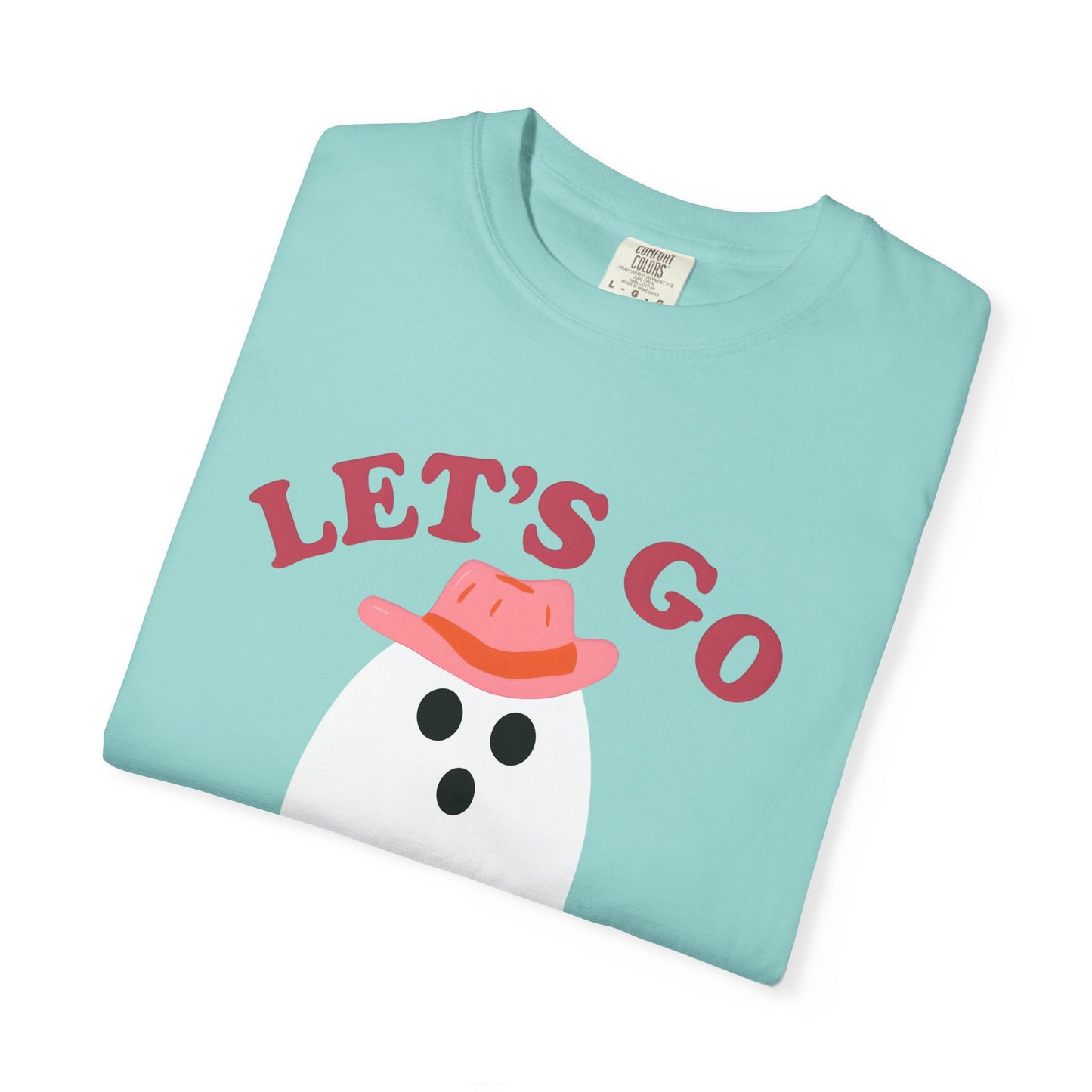 Unisex Garment-Dyed T-shirt Pepper Let's Go Ghouls Western Boots Ghost Halloween