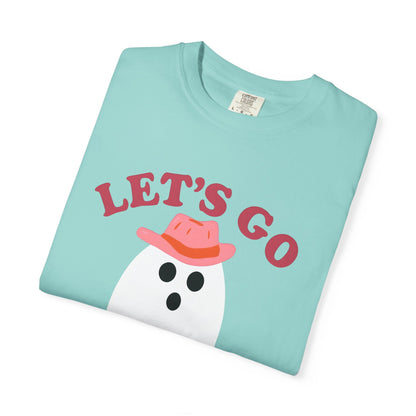 Unisex Garment-Dyed T-shirt Pepper Let's Go Ghouls Western Boots Ghost Halloween