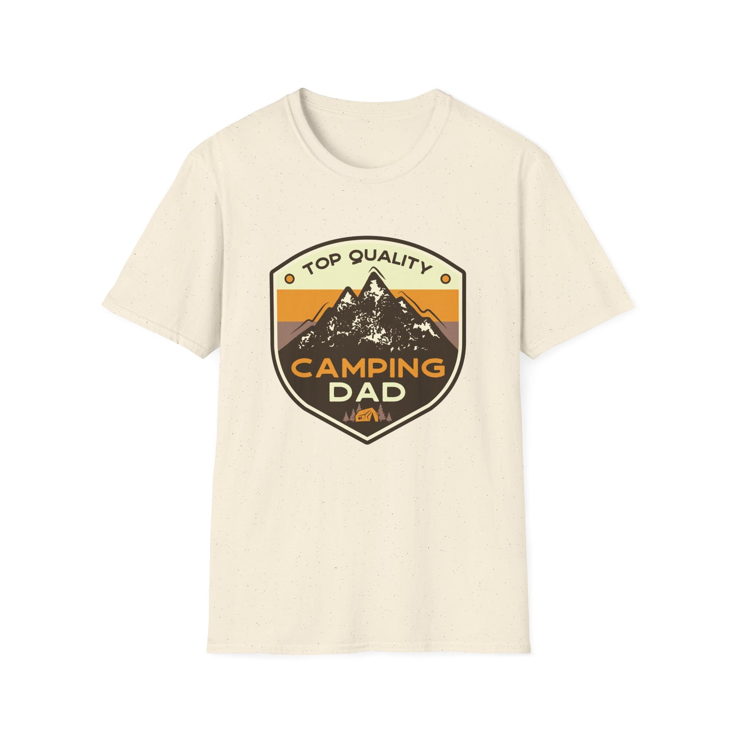Camping Dad Unisex Softstyle T-Shirt | Perfect Gift for Dads, Outdoor Adventurers, Father's Day, Camping Trips, Family Gatherings