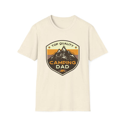 Camping Dad Unisex Softstyle T-Shirt | Perfect Gift for Dads, Outdoor Adventurers, Father's Day, Camping Trips, Family Gatherings