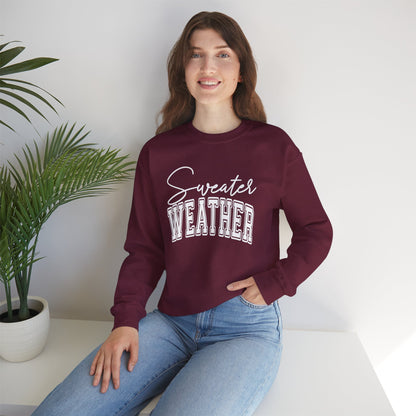 Unisex Heavy Blend™ Crewneck Sweater Weather Sweatshirt