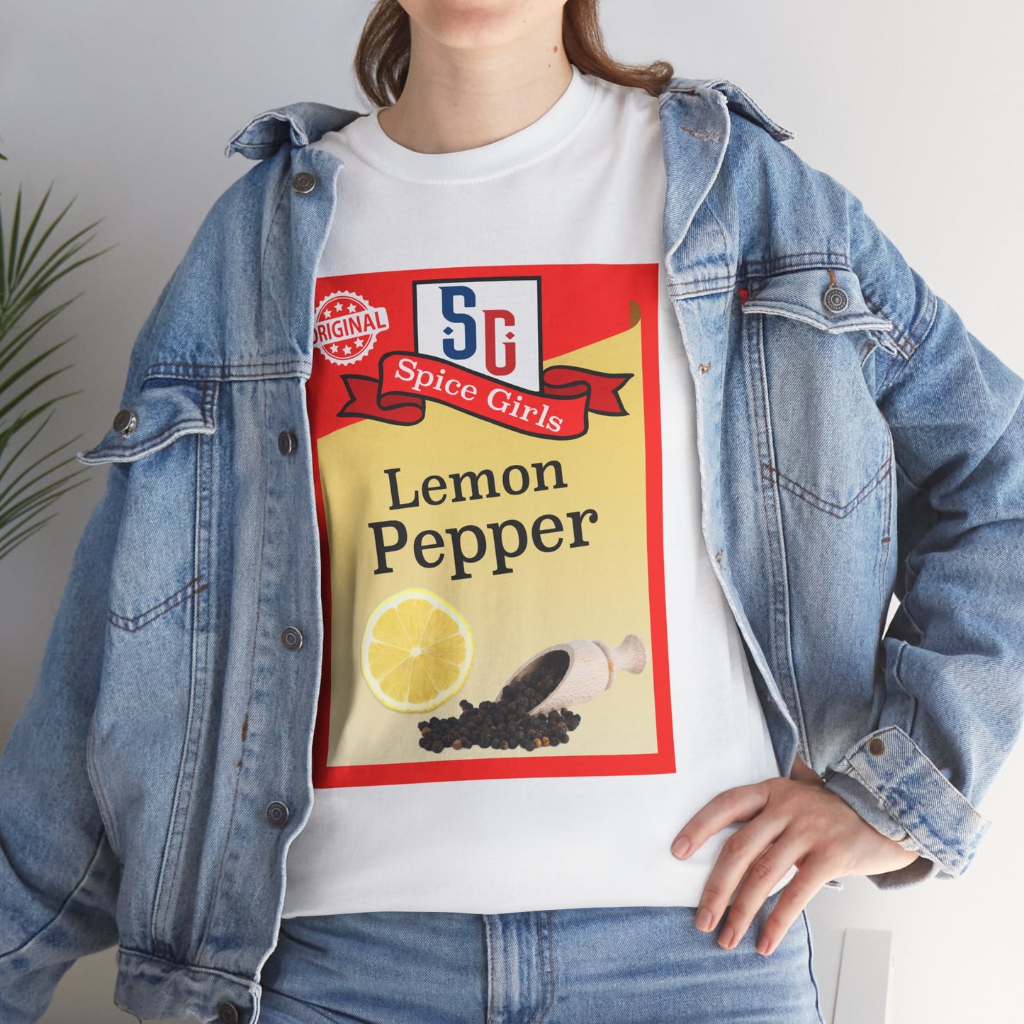 Lemon Pepper Spice Unisex Heavy Cotton Tee, Foodie Gift, Cooking Lover Shirt, Culinary Humor Tee, Kitchen Apparel, Unique T-Shirt