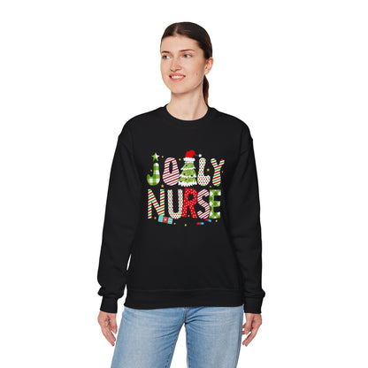 Joyful Nurse Crewneck Sweatshirt - Festive Holiday Apparel