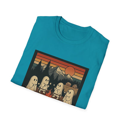 Camp Spooky Unisex T-Shirt | Halloween Vibes, Ghost Lovers Gift, Fall Apparel, Campfire Tee, Casual Wear