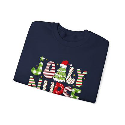 Joyful Nurse Crewneck Sweatshirt - Festive Holiday Apparel