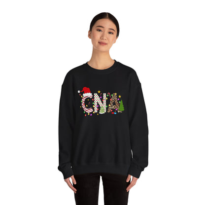 Christmas Festive CNA Crewneck Sweatshirt with Holiday Design