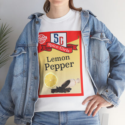 Spice Lemon Pepper Tee, Funny T-Shirt for Fans, Gift for Food Lovers, Unisex Cotton Shirt, Casual Everyday Wear