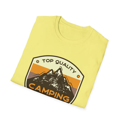 Camping Dad Unisex Softstyle T-Shirt | Perfect Gift for Dads, Outdoor Adventurers, Father's Day, Camping Trips, Family Gatherings