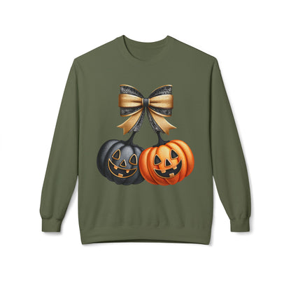 Halloween Pumpkin Crewneck Sweatshirt | Spooky Season Apparel, Halloween Fashion, Cozy Sweatshirt, Fall Outfit, Unisex Gift
