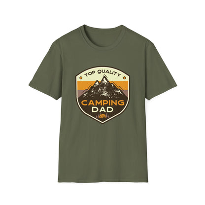 Camping Dad Unisex Softstyle T-Shirt | Perfect Gift for Dads, Outdoor Adventurers, Father's Day, Camping Trips, Family Gatherings