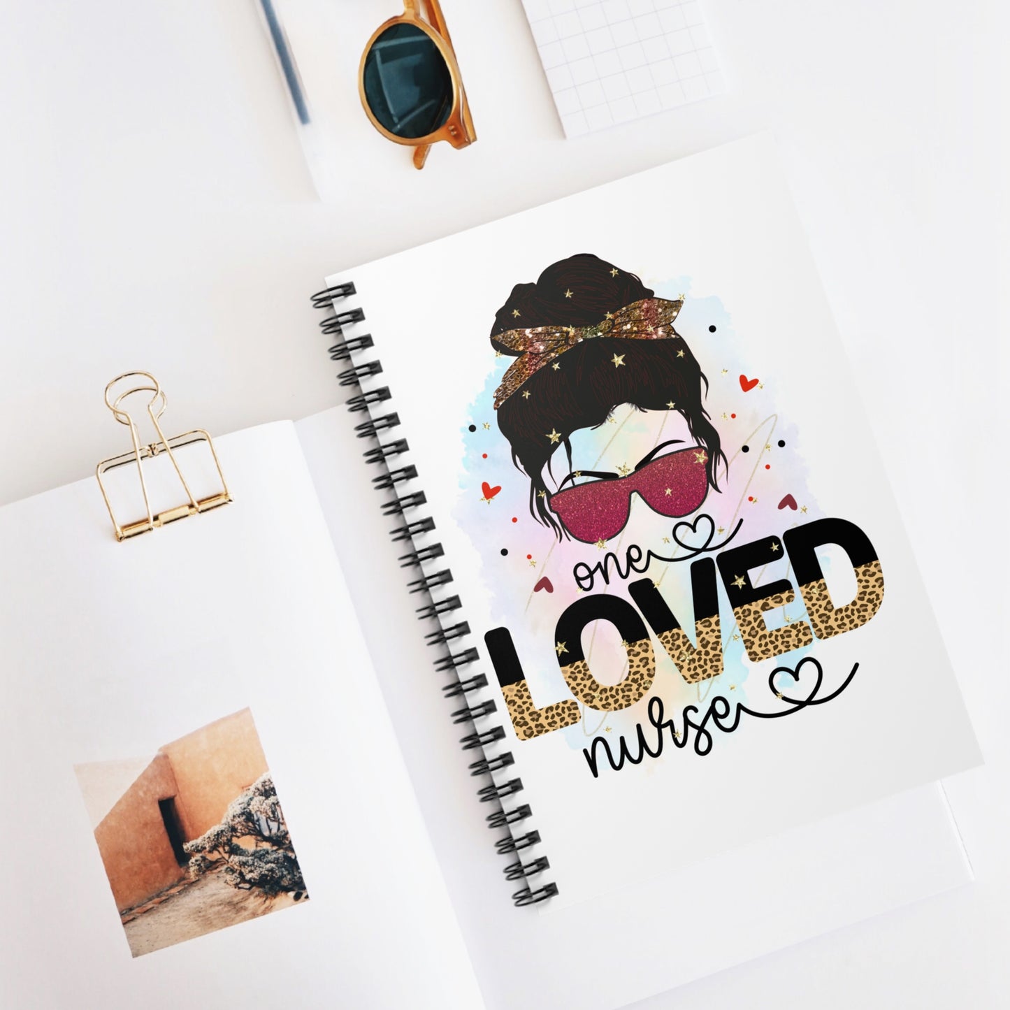 Loved Nurse Spiral Notebook - Cute Gift for Nurses, Inspirational Journal, Nursing School Supplies, Nurse Appreciation Day, Stationery
