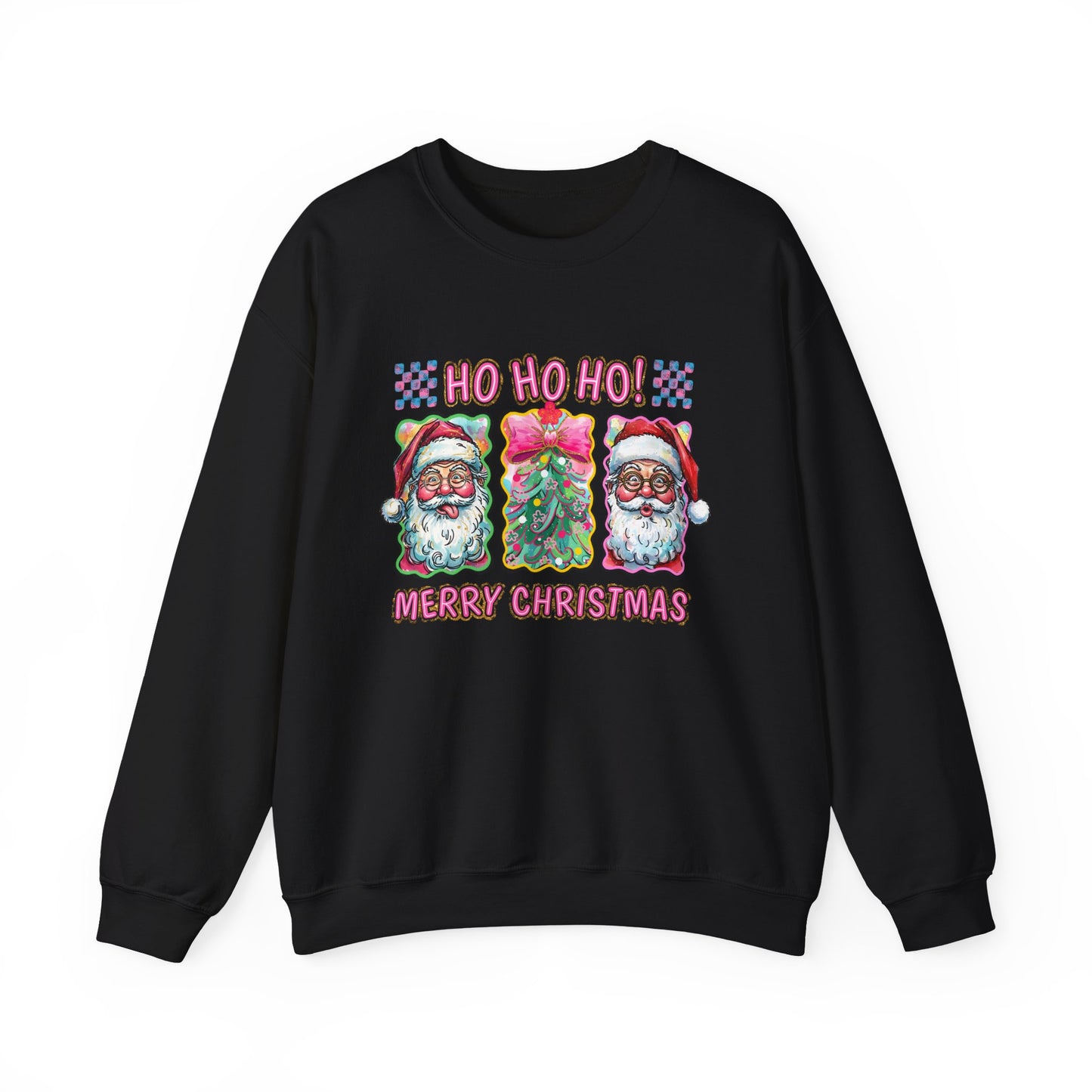 Festive Santa Crewneck Sweatshirt - Ho Ho Ho! Merry Christmas