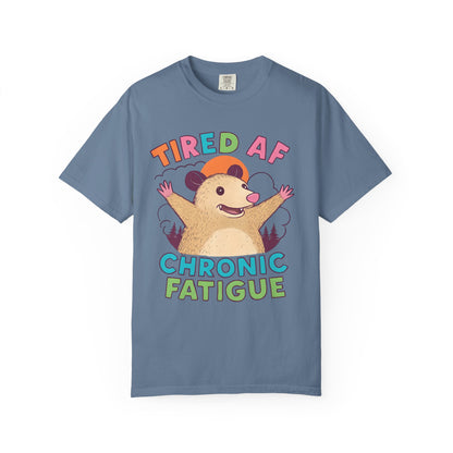Chronic Fatigue T-Shirt, Funny Hedgehog Tee, Comfortable Casual Wear, Gift for Tired Friends, Humor Graphic Shirt