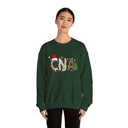 Christmas Festive CNA Crewneck Sweatshirt with Holiday Design