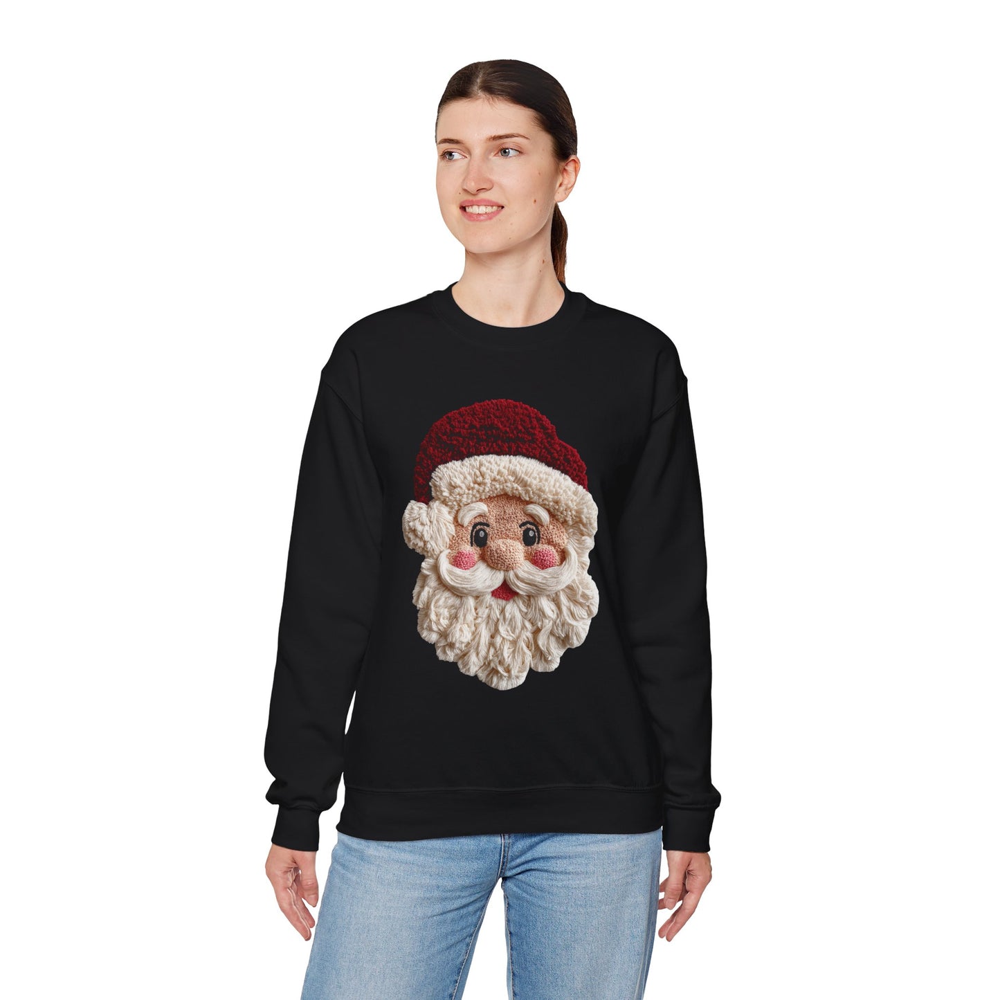 Santa Face Crewneck Sweatshirt