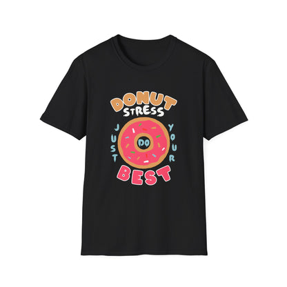 Donut Stress Unisex Softstyle T-Shirt, Funny Gift Shirt, Cute Graphic Tee, Relaxation Top, Perfect for Birthdays, Casual Wear