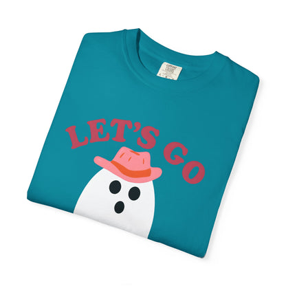 Unisex Garment-Dyed T-shirt Pepper Let's Go Ghouls Western Boots Ghost Halloween