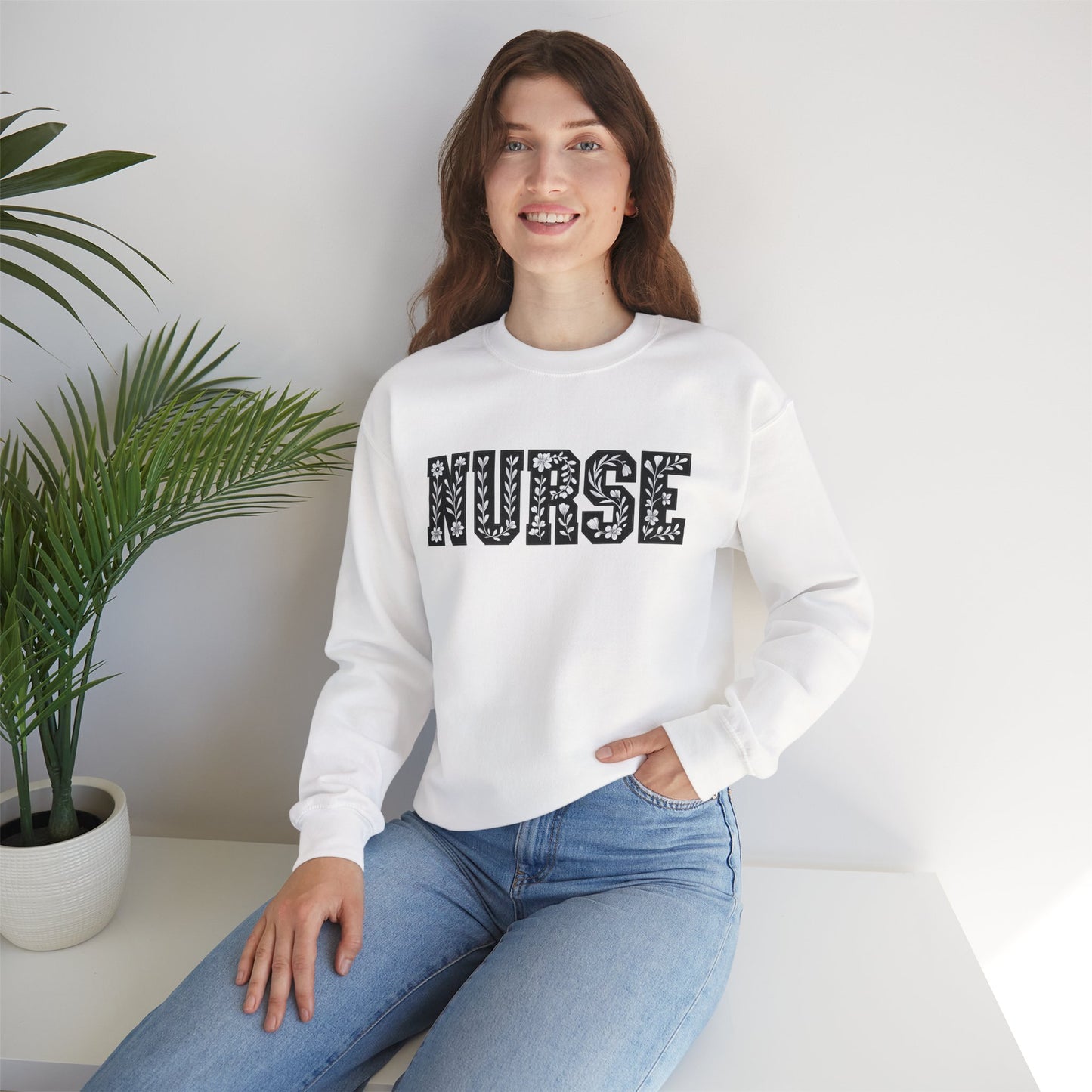 Nurse Crewneck Sweatshirt, Cozy Gift for Healthcare Workers, Ideal for Nursing Students, Medical Professionals, Appreciation Gift