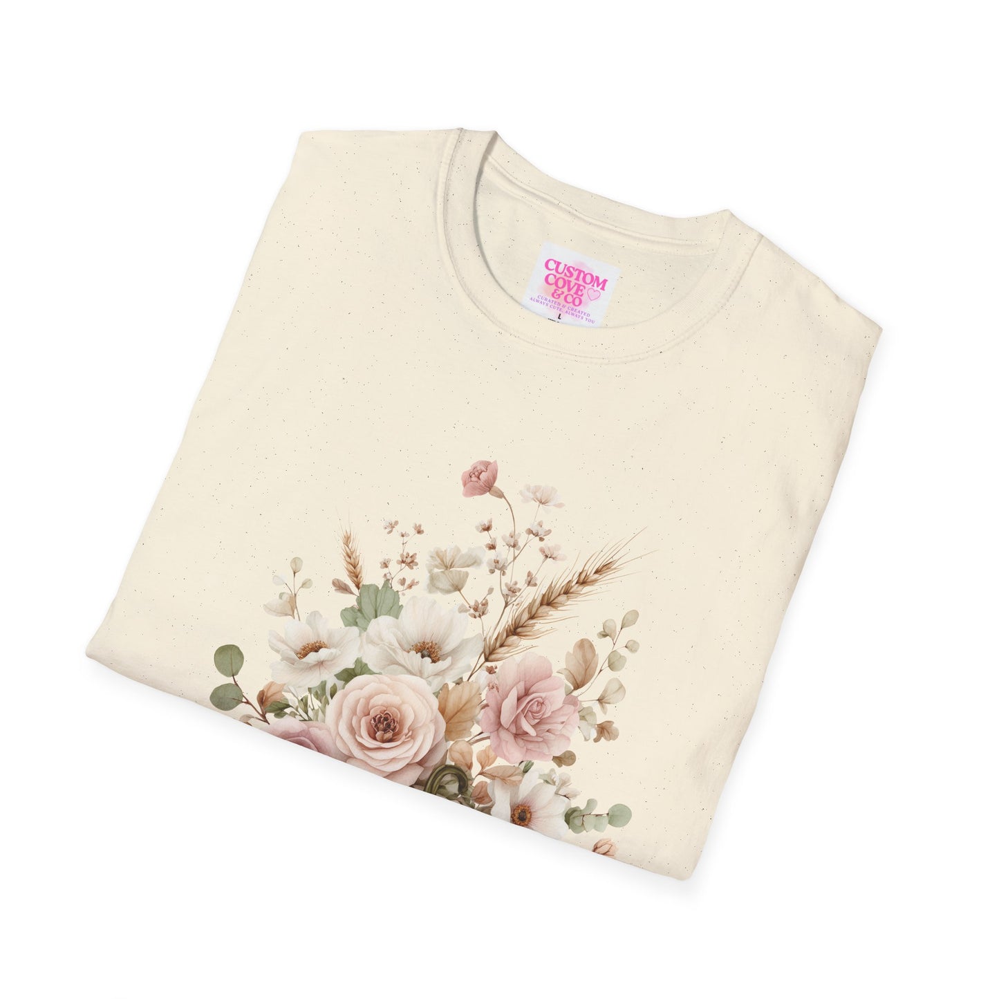 Floral Pumpkin T-Shirt, Unisex Fall Tee, Autumn Decor, Cozy Style, Gift for Her, Thanksgiving Shirt