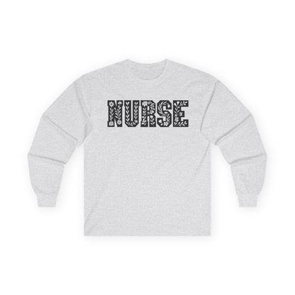 Nurse Long Sleeve Tee - Gift for Healthcare Workers, Medical Apparel, Nurse Appreciation, Everyday Wear, Unisex Cotton Shirt