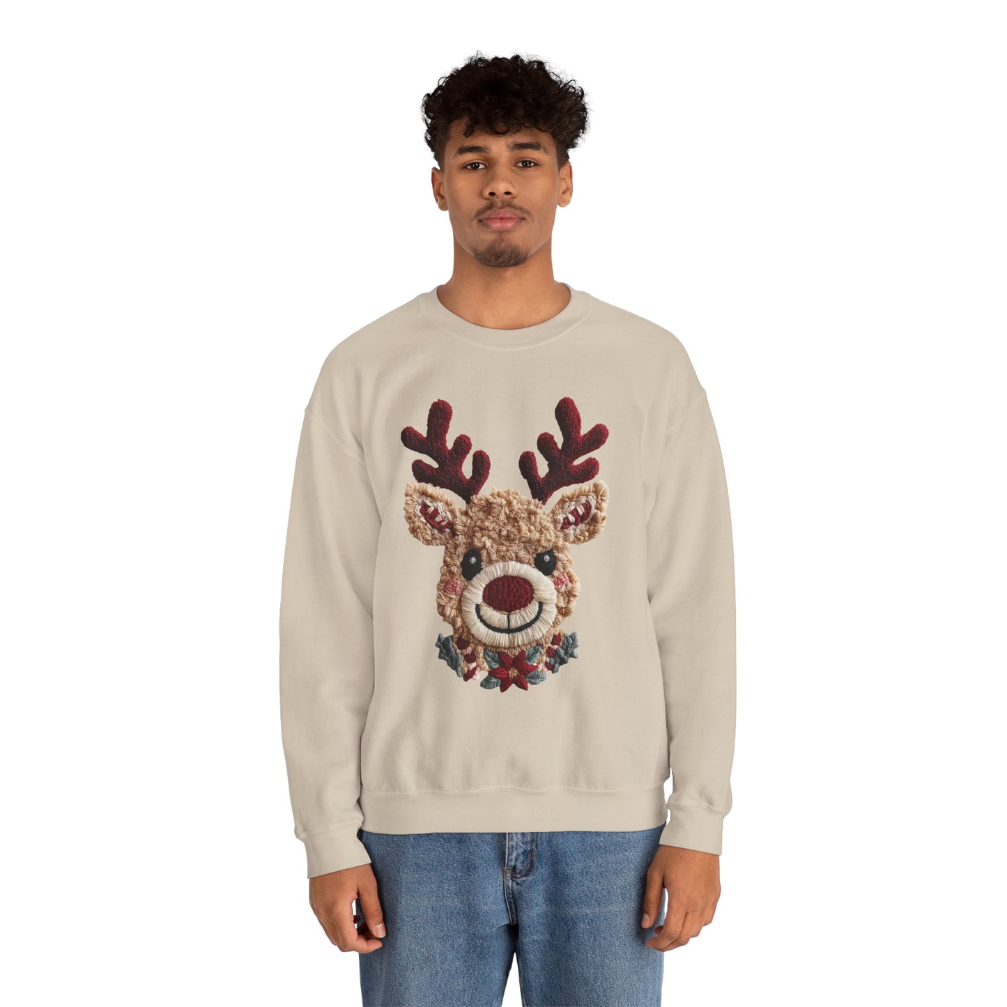 Cozy Reindeer Sweatshirt for the Holidays