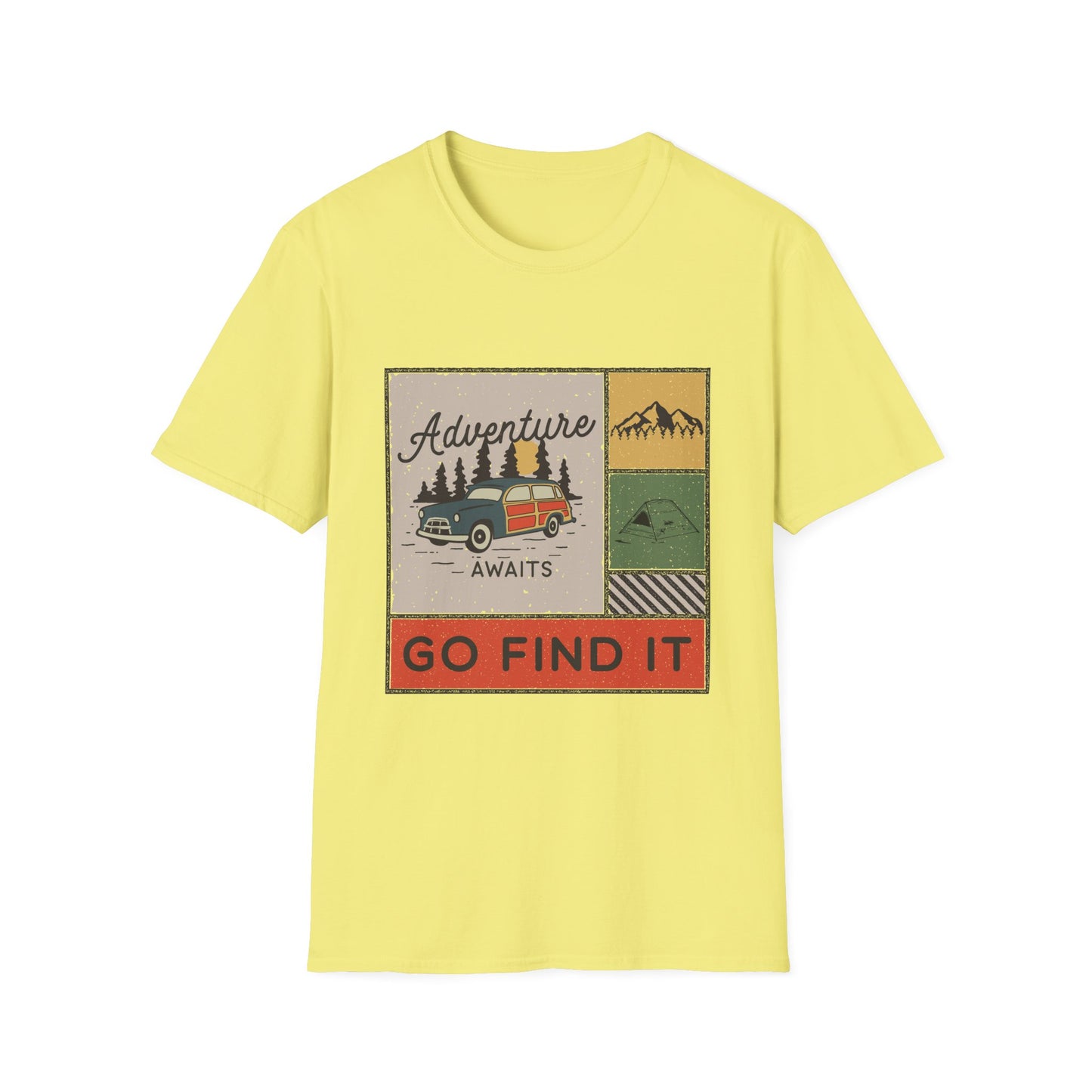 Adventure Awaits Unisex T-Shirt, Nature Lover Tee, Outdoor Apparel, Travel Shirt, Gift for Adventurers